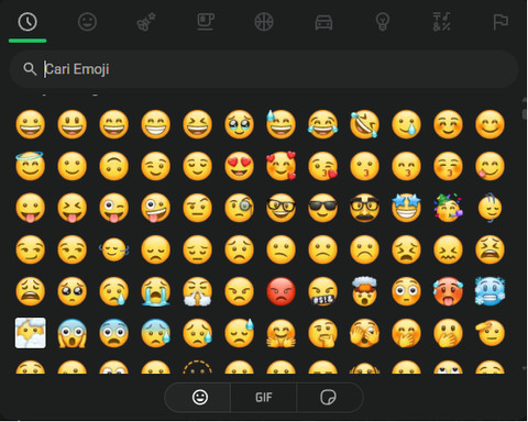 emoji pada whatsapp. source pribadi