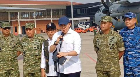 Menteri Seketariat Kabinet Teddy Indra Wijaya di Base Ops Lanud Halim Perdanakusuma, Jumat (28/11). Foto: Rayyan Farhansyah/kumparan