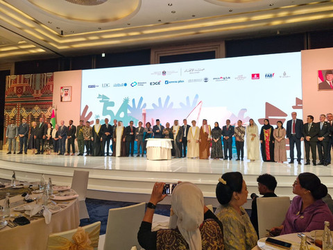 Suasana peringatan Hari Nasional ke-54 Uni Emirat Arab yang digelar di Raffles Hotel, Jakarta, Kamis (27/11). Foto: Nadia Riso/kumparan
