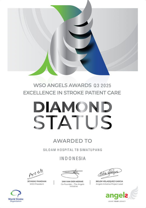 Diamond Status ANGELS Awards untuk  Siloam Hospitals TB Simatupang
