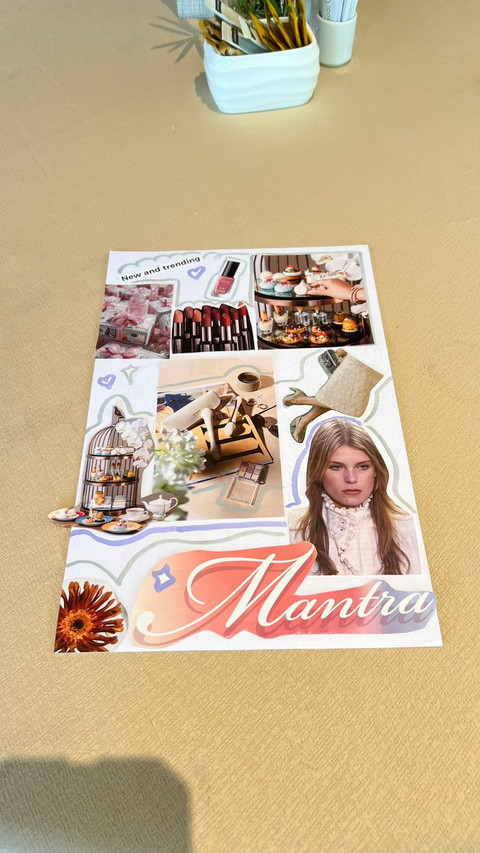 Peserta diajak menumpahkan semua harapan dan keinginan ke atas selembar kertas dalam bentuk vision board. Foto: kumparan/Aykaputri