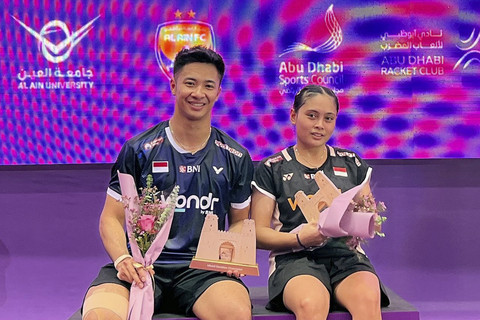 Ganda campuran Indonesia Dejan dan Bernadine. Foto: Dok. PBSI