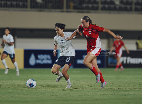 Timnas Wanita Indonesia melawan Timnas Wanita Taiwan di Stadion Maguwoharjo, Sleman, D.I Yogyakarta, Sabtu (29/11/2025). Foto: Dok. PSSI