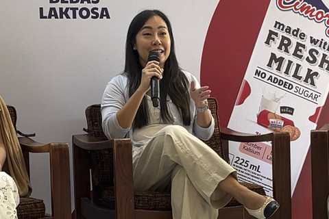 Ahli Gizi Alvina Olivia dalam acara Peluncuran Cimory Milk No Added Sugar di Jakarta Pusat, Rabu (26/11/2025). Foto: Eka Nurjanah/kumparan