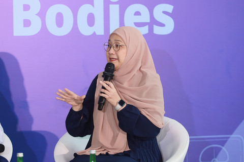 Dokter Spesialis Penyakit Dalam Subspesialis Endokrinologi, Metabolik, dan Diabetes, Dr. dr. Wismandari, Sp.P.D, Subsp. E.M.D. (K), dalam acara kumparanMOM Mom's Meet Up:Healthy Minds, Healthy Bodies, di Jakarta Selatan, Kamis (27/11/2025). Foto: Dok. Novo Nordisk Indonesia