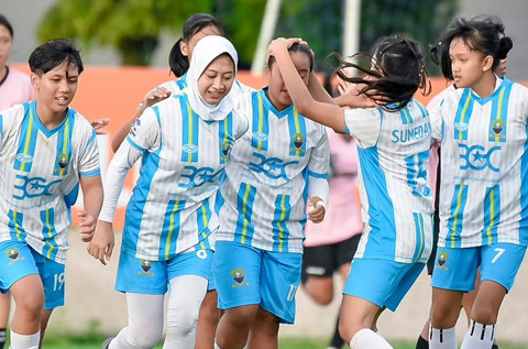 Selebrasi Perses Sumedang U-18 di HYDROPLUS Soccer League Bandung. Foto: Dok. Hydroplus Soccer League