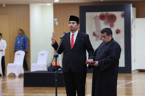 KPK melantik Togi Robson Sirait menjadi Kepala Rutan KPK, Senin (1/12/2025). Foto: Dok. KPK