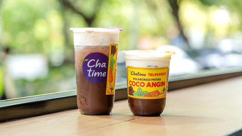 Chatime berkolaborasi dengan Tolak Angin untuk hadirkan menu Coco Angin. Foto: Dok. Chatime