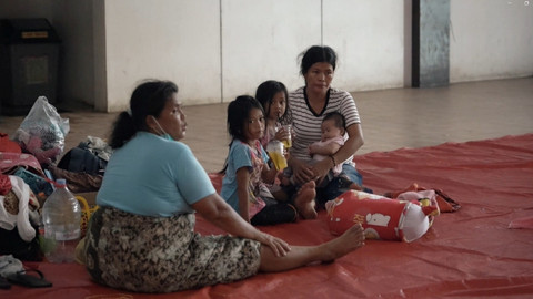 Kondisi pengungsian korban banjir bandang dan longsor di Tapanuli Utara, Sumatera Utara. Foto: Bakom RI