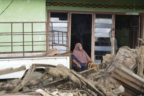 Kondisi Kampung Pili, Nagari Salareh Aia, Kecamatan Palembayan, Kabupaten Agam, Sumatera Barat usai dihantam banjir.  Foto: Dok. Bakom RI