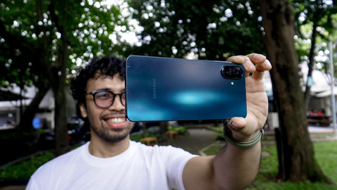 Samsung Galaxy A07. Foto: Kevin S. Kurnianto/kumparan