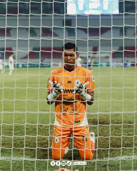 Muhammad Fahri, kiper PSS Sleman. Foto: Instagram @pssleman