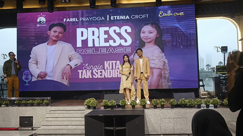 Farel Prayoga dan Etenia Croft rilis single Kita Tak Sendiri. Foto: Dok. Istimewa