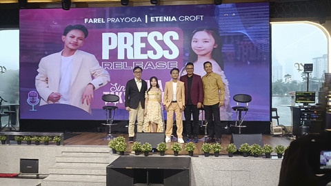 Farel Prayoga dan Etenia Croft rilis single Kita Tak Sendiri. Foto: Dok. Istimewa