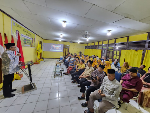 Dewan Pimpinan Daerah (DPD) Partai Golkar Kabupaten Sintang menggelar doa bersama sebagai puncak perayaan Hari Ulang Tahun (HUT) ke-61 Partai Golkar. Foto: Yus/Hi!Pontianak