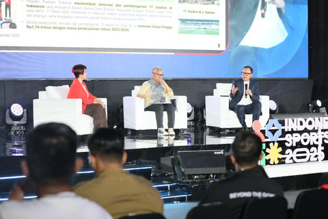 Wakil Menteri Dalam Negeri (Wamendagri) Bima Arya Sugiarto di acara Indonesia Sport Summit (ISS) 2025 yang digelar di Indonesia Arena, Blok 10 Kawasan Gelora Bung Karno (GBK) Senayan, Jakarta, Sabtu (6/12/2025). Foto: Dok. Kemendagri
