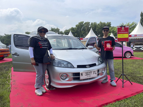 Daihatsu YRV milik Khoirul Anwar asal Malang yang tampil di Daihatsu Kumpul Sahabat Malang 2025. Foto: Sena Pratama/kumparan