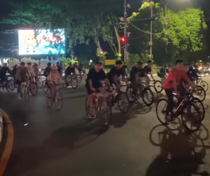 Olahraga Bersepeda di Pontianak. Foto: Dok. Instagram @pnkgo