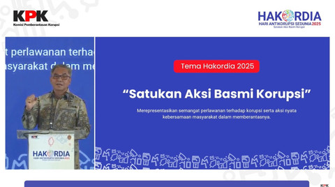 Ketua KPK Setyo Budiyanto memberikan sambutan saat menghadiri peringatan Hari Antikorupsi Sedunia (Hakordia) 2025 di Bangsal Kepatihan Pemda DIY, Selasa (9/12/2025). Foto: Youtube/ KPK RI