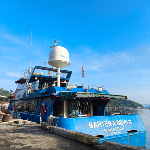 Bahtera Seva III Teras BRI Kapal jadi solusi perbankan terapung untuk masyarakat di wilayah Kepulauan Maluku dan Halmahera. Foto: Dok. BRI
