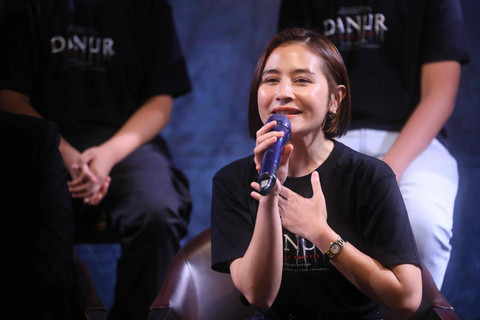 Artis Prilly Latuconsina saat konferensi pers film Danur The Last Chapter di kawasan Kuningan, Jakarta, Rabu, (10/12/2026). Foto: Agus Apriyanto