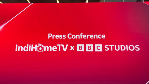 Konferensi pers kerja sama Telkomsel dengan BBC Studios. Foto: kumparan/Habib Allbi Ferdian