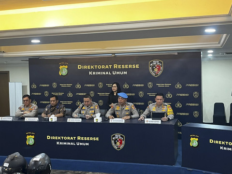 Konferensi Pers terkait kericuhan di Kalibata Raya, Jakarta Selatan di Polda Metro Jaya, Jumat (12/12/2025). Foto: Rayyan Farhansyah/kumparan