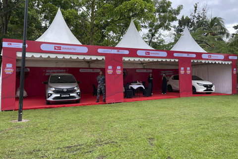 Suasana pembukaan Daihatsu Kumpul Sahabat Bitung 2025, Sulawesi Utara, Sabtu (13/12/2025).  Foto: Sena Pratama/kumparan