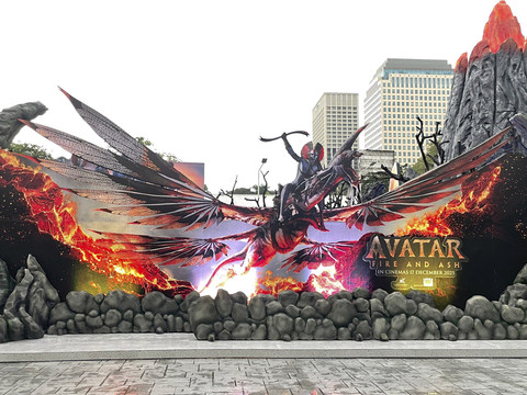 The Avatar: Fire and Ash Experience di The Space, Senayan City, Jakarta. Foto: Salsha Okta Fairuz/kumparan
