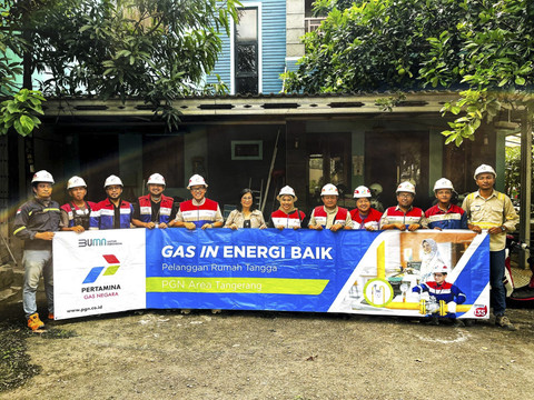 PGN aliri gas puri bintaro dan kucica di akhir 2025. Foto: Dok. PGN
