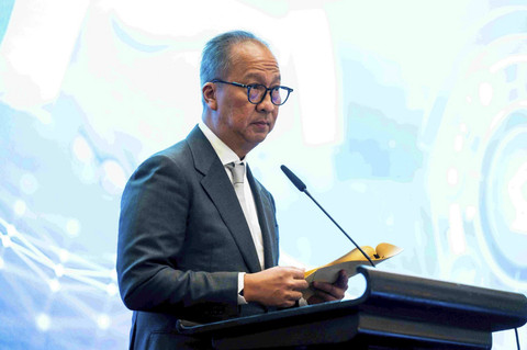 Menperin Agus Gumiwang saat Indonesia-Rusia Business Matching. Foto: Dok. Kemenperin