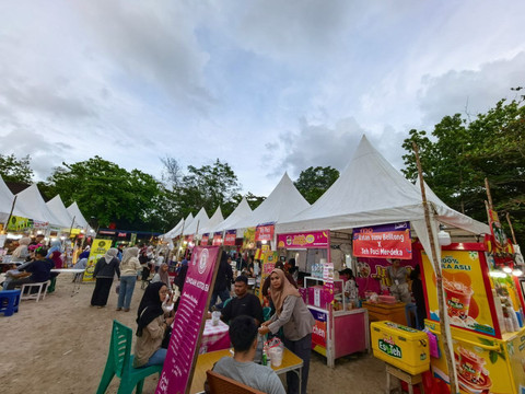 Bazar UMKM di kegiatan Fun Run Babel Mart x BRImo. (ist)