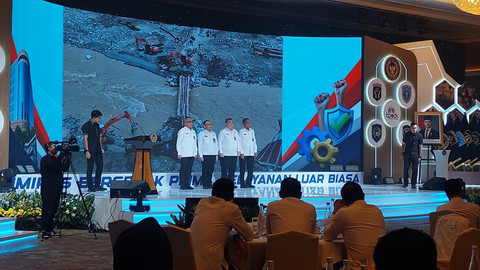 Menteri Imigrasi dan Pemasyarakatan Agus Andrianto dalam acara Rapat Koordinasi Evaluasi dan Pengendalian Kinerja Tahun 2025 di Jakarta, Selasa (16/12/2025). Foto: Nabila Ulfa/kumparan