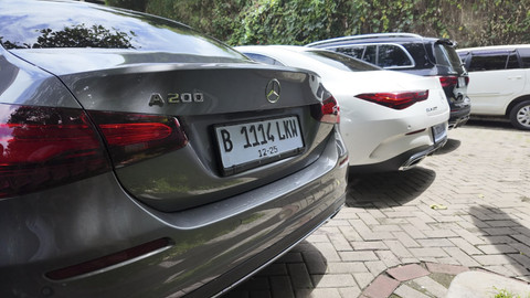 Deretan mobil Mercedes-Benz yang menggunakan platform NGCC.  Foto: Fitra Andrianto/kumparan