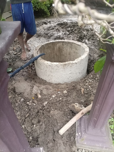 Pembangunan teba modern di rumah warga. Foto: Denita BR Matondang/kumparan