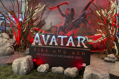 Gala premiere Avatar: Fire And Ash di XXI Gandaria City.  Foto: Vincentius Mario/kumparan