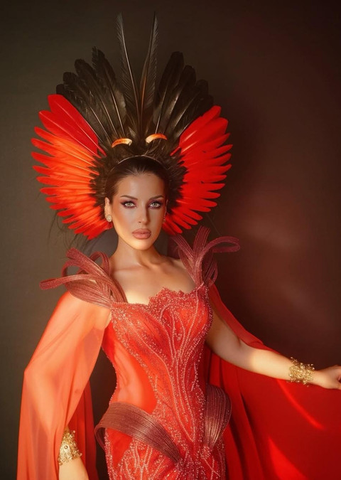 Tasya Farasya cosplay Varang, karakter di film Avatar. Foto: Instagram @tasyafarasya