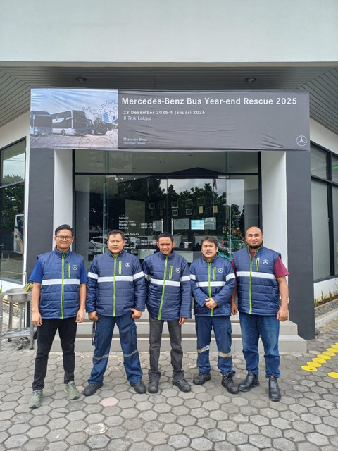Fasilitas servis DCVI jelang libur Natal dan Tahun Baru 2025. Foto: Daimler