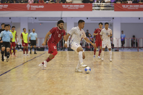 Timnas Futsal Indonesia melawan Timnas Futsal Thailand pada pertandingan final futsal Sea Games 2025 di Thailand. Foto: Dok. Federasi Futsal Indonesia