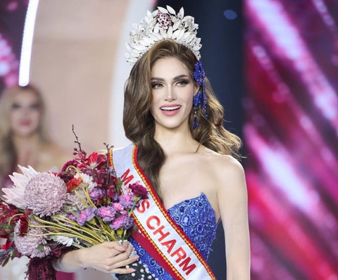 Anna Blanco dinobatkan sebagai pemenang Miss Charm 2025. Foto: Instagram @annablancoflores