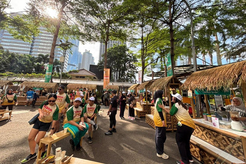 Suasana Festival Budaya Tempe di halaman Kementerian Kebudayaan, Jakarta Pusat, Minggu (21/12/2025). Foto: Amira Nada/kumparan