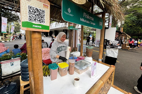 Suasana Festival Budaya Tempe di halaman Kementerian Kebudayaan, Jakarta Pusat, Minggu (21/12/2025). Foto: Amira Nada/kumparan