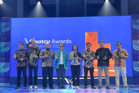 kumparan mendapat penghargaan Best Product Coverage di VinFast Creator Awards 2025. Foto: Fitra Andrianto/kumparan