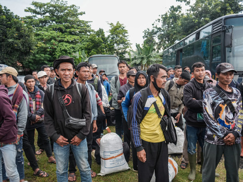 Suasana pemulangan warga Jawa Tengah yang terdampak bencana di Aceh ke daerah asalnya oleh Kemenko PM. Foto: Dok. Kemenko Pemberdayaan Masyarakat