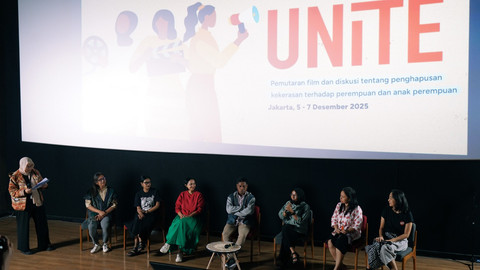 Penayangan film UNiTE Short Film Fellowship. Foto: Dedi Maryanto/UNIC Indonesia