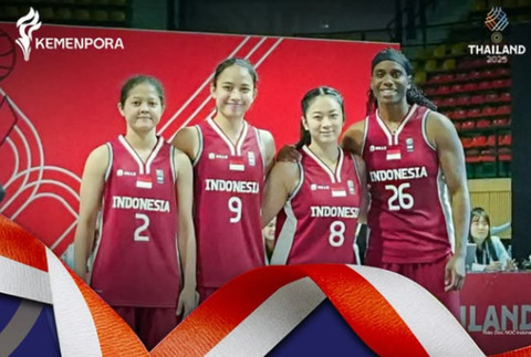 Tim basket putri Indonesia. Foto: Instagram @kemenpora
