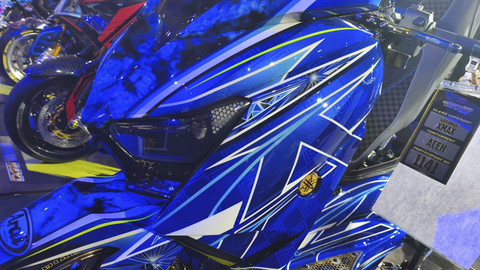 Modifikasi Yamaha XMAX yang sabet gelar CustoMAXI 2025. Foto: Sena Pratama/kumparan