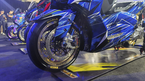 Modifikasi Yamaha XMAX yang sabet gelar CustoMAXI 2025. Foto: Sena Pratama/kumparan