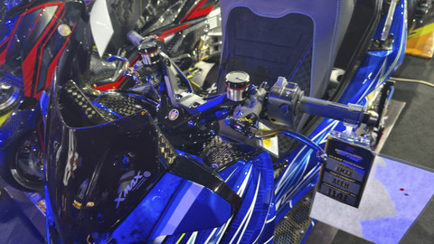 Modifikasi Yamaha XMAX yang sabet gelar CustoMAXI 2025. Foto: Sena Pratama/kumparan