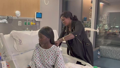 Anok Yai di rumah sakit. Foto: Instagram @anokyai